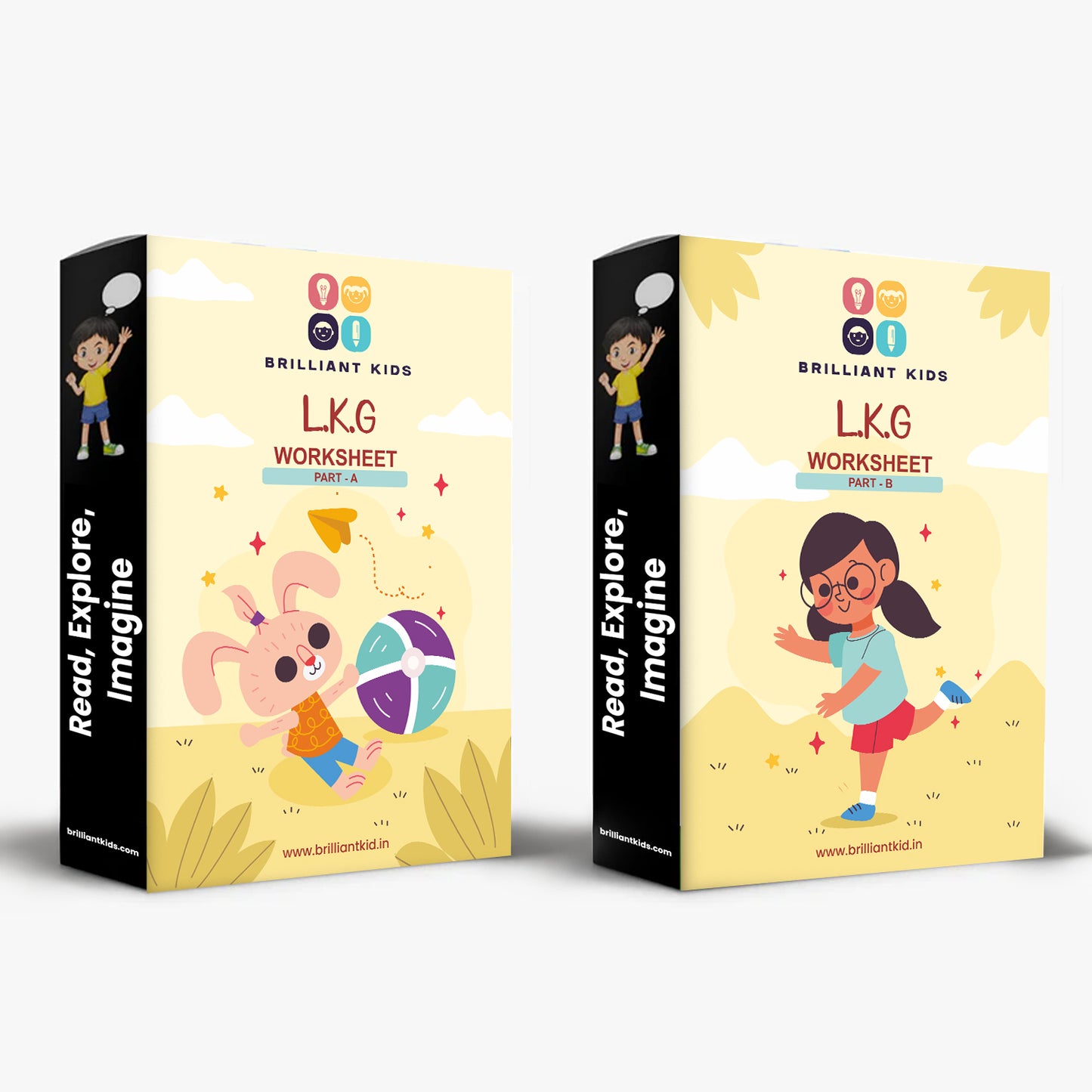 Brilliant Kids LKG Worksheets Part - A